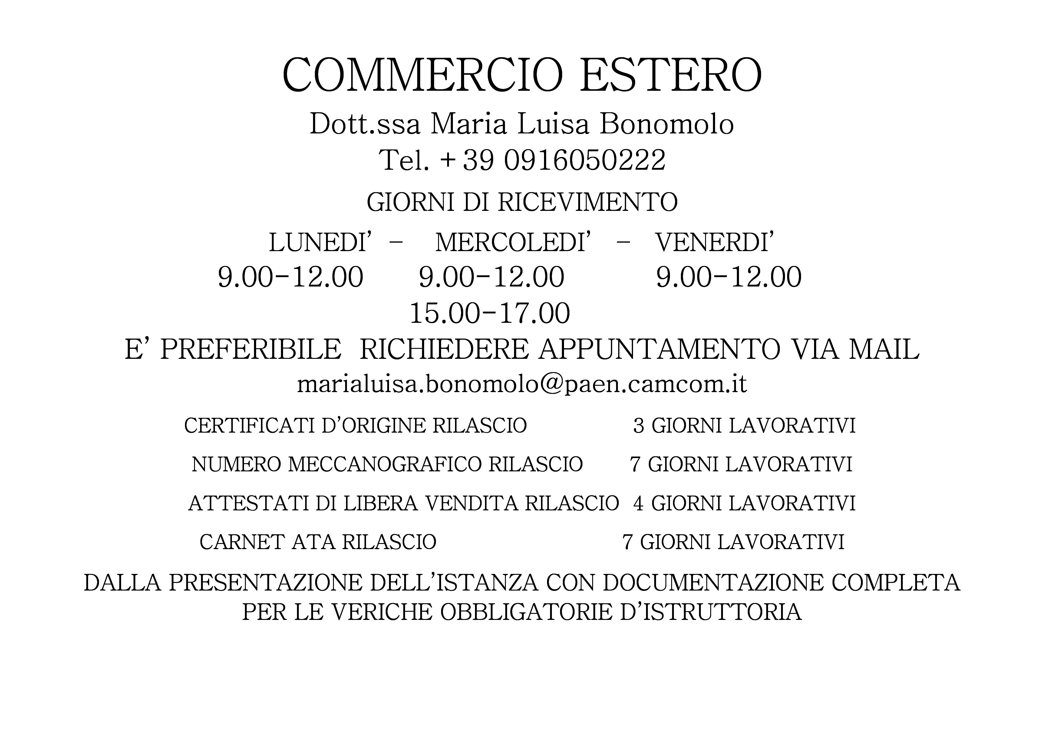 Regolazione Del Mercato Camera Di Commercio Di Palermo Ed Enna